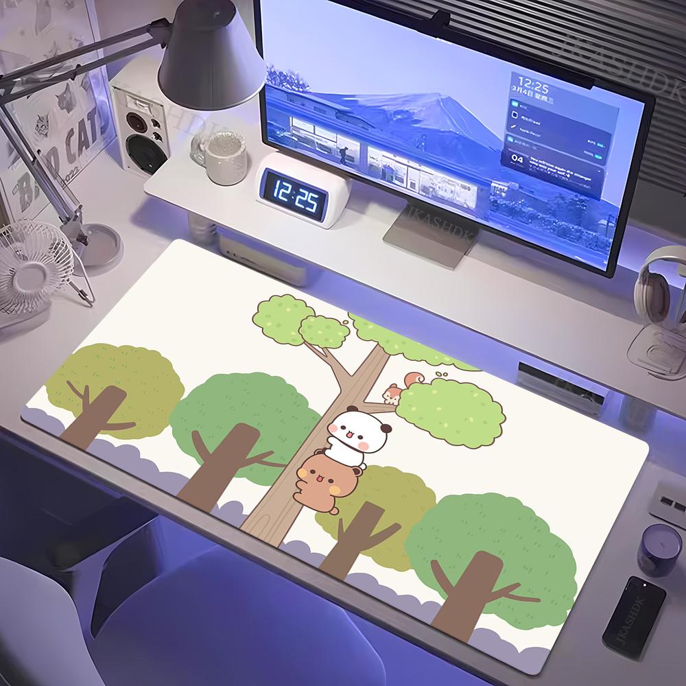 Bubu Dudu Cute Gamer Deskmat Xxl Mouse Pad Anime Computer Table Mat Pc Gaming Accessories Mousepad Large Mats Office Mause Pads
