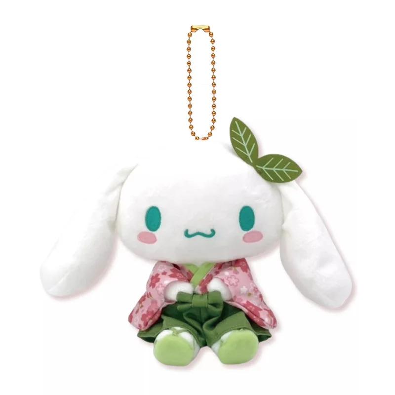 Sanrio Kimono Plush Toys Hellokitty Cinnamoroll Kuromi Pendant Bag Accessories Bag Car Pendant Keychain Valentine'S Day Gift Toy