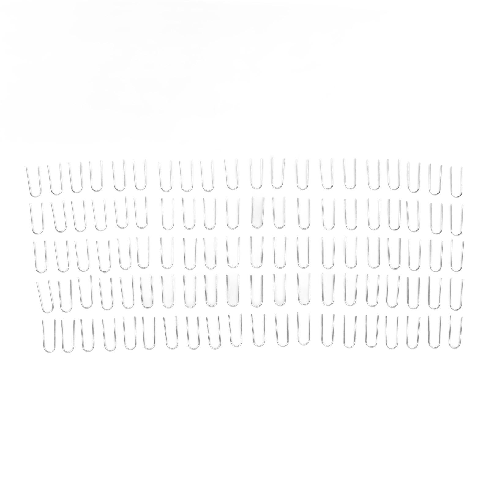 

100PCS High Temperature Nichrome Jump Ring Mini U Hanger Hooks for Ceramic Ornament Jewelry Necklace Making