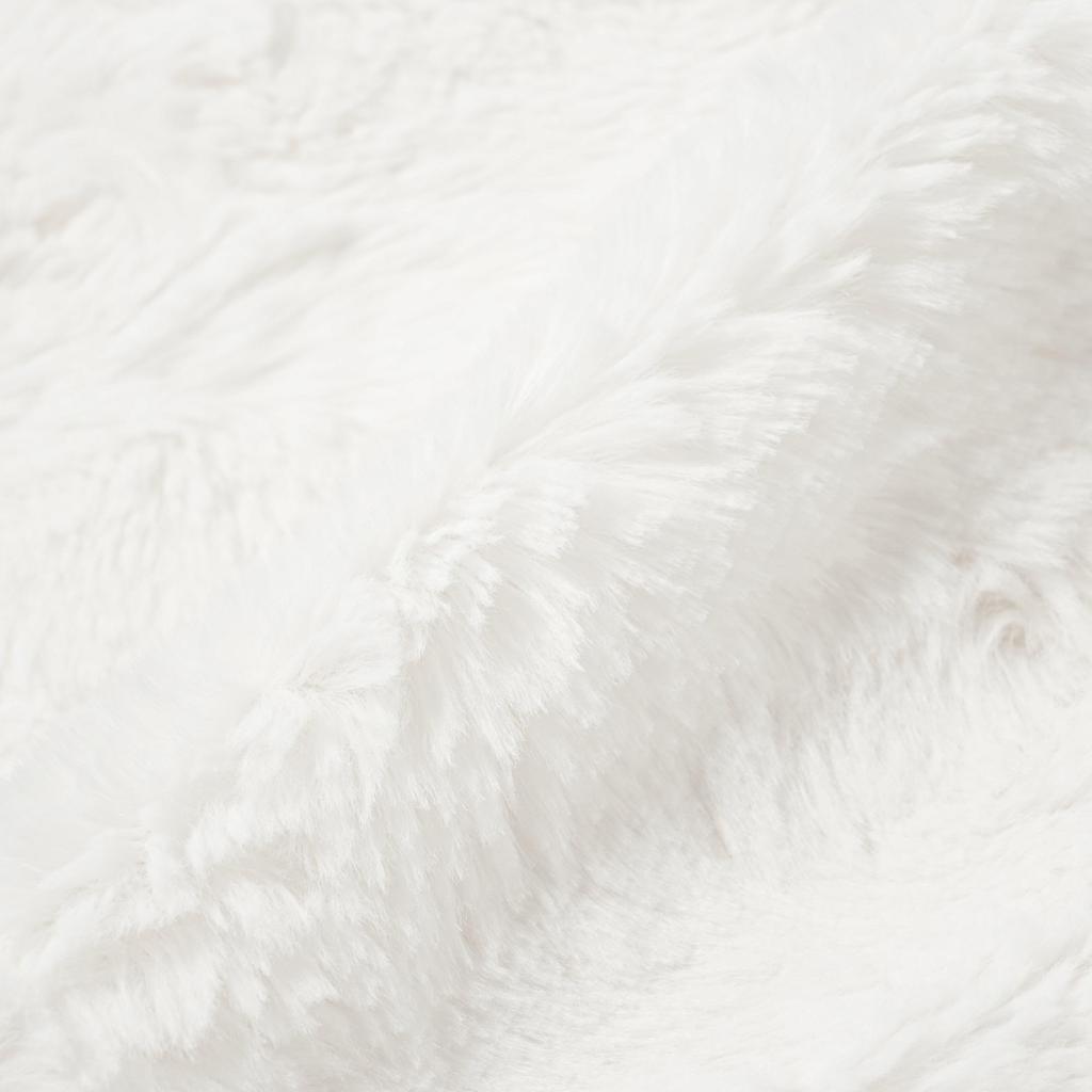 Francfranc Fur Cushion Cover, 45cm X 100cm, White (A-112) - Simple, Solid Color, Perfect for Interior Redecoration