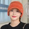 New Women Winter Hat Streetwear Faux Fur Warm Ponytail Cap Fashion Decorate Beanie Hat For Female Casual Earflap Knitted Hat