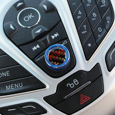 For Ford Ecosport 2013 - 2017 Fiesta 2009 - 2016 Center Console Radio Adjust Knob Button Cover Trim Sticker Interior Accessories