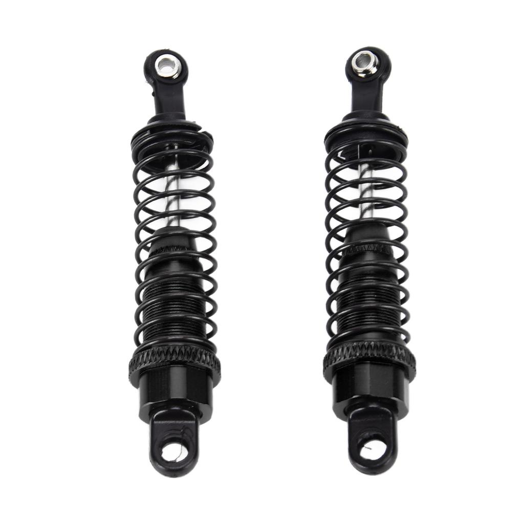 2PCS RC Shock Absorber FourWheel Drive Damper Aluminium Alloy for 1 16 Remote Control Monster(Black )
