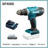 Taladro atornillador inalámbrico Makita DF488D 18V enchufe CN (adaptador incluido)