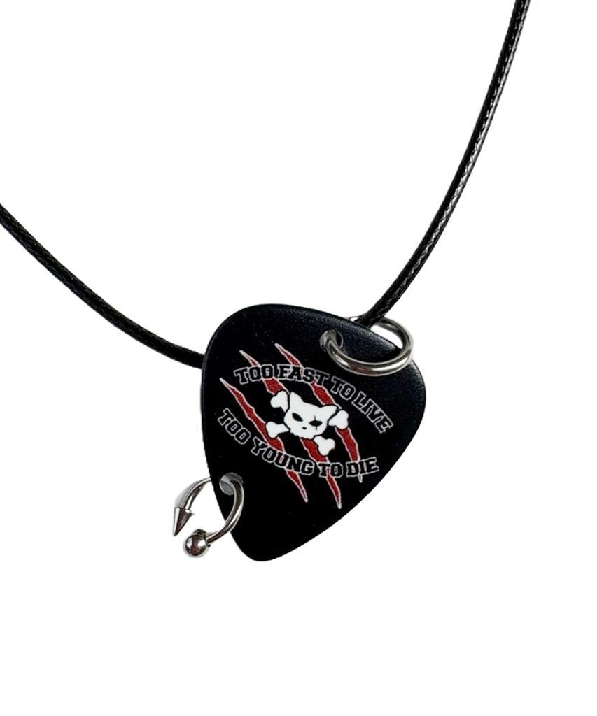 Keemhii Devil Cat Peak Necklace - [Black]