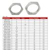 Oțel Inoxidabil 304 Piulițe Hexagonale Subțiri de Blocare M8 M10 M12 M14 M16 M18 M20 M22 M24 M27 M30 G1/4 G1/8"–G1-1/2" Filet Fin Fitinguri pentru Țevi