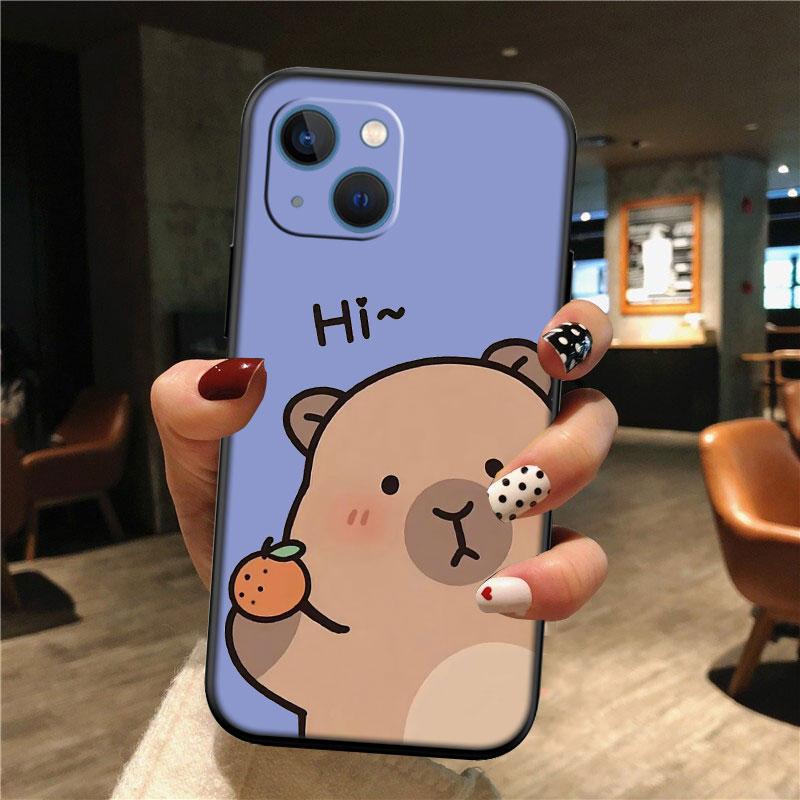 Cartoon  Capybara Cute Shell Phone Case for Samsung Galaxy Note 10 20 S23 S24 S25 Ultra FE Plus Edge Lite A02S A35 A07 A17