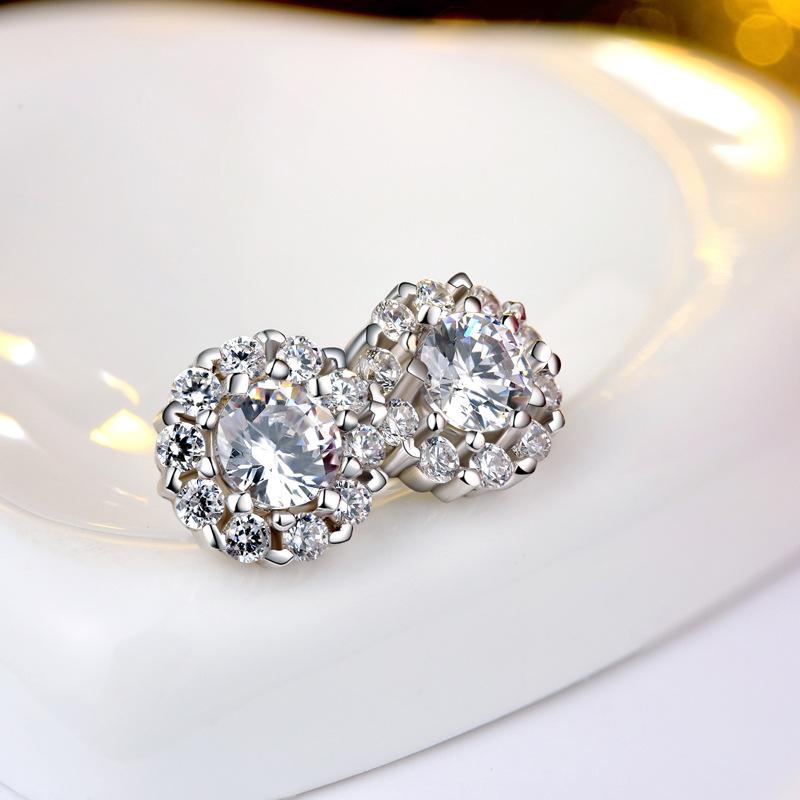 Náušnice zo striebra Lindon 925 Náušnice pre ženy ako darčeky na svadbu