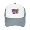 Mardi Gras Logo Trucker Hat Lightweight Polyester Mesh Baseball Cap for Carnival and Festival Parties Adult