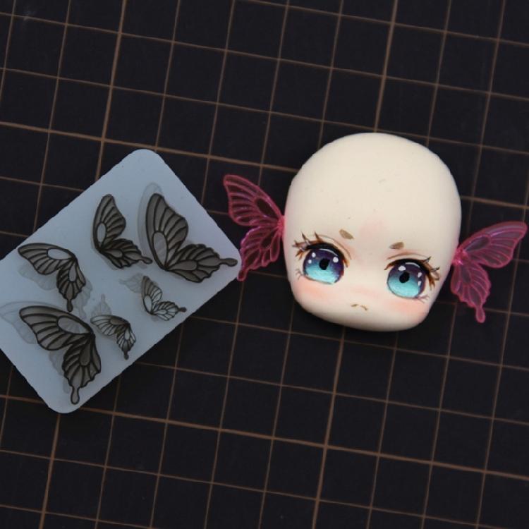 Flexible Silicone Mold Customized Butterfly Crafts Mould Jewelry Making Tool