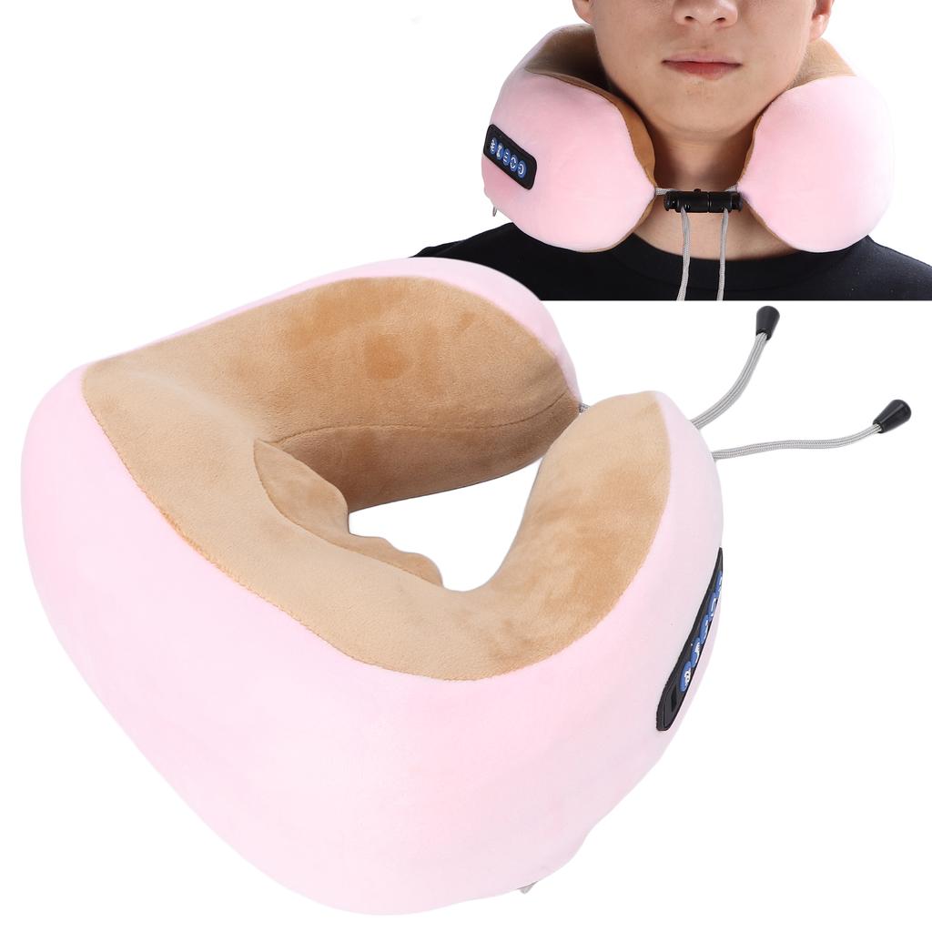 Rechargeable U Shaped Massage Pillow Electric Neck Cervical Massager Car Neck Protector