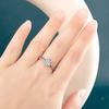 BELLA BOX Fancy Bridal Wedding Rings Modern Design Elegant Female Party Accessories Brilliant Zircon Luxury Jewelry For Women
