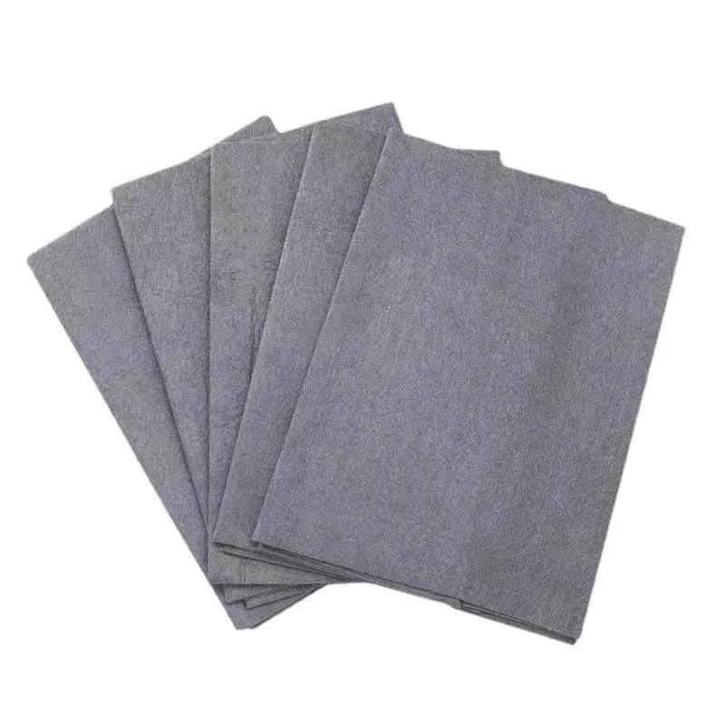 

New Thickened Magic Cleaning Cloth Microfiber Glass Clean Towel Reusable Washable Lint-free Cleaning Rags for Kitchen Glass Car 20x25cm-1PC сірий