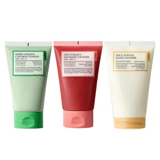 FULLY Vegan Pack Cleanser 3 Types (Green Tomato / Red Tomato / Rice Dough) 10 Options