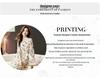 High-End Floral Print V-Neck Long Sleeve Summer Dress for Women