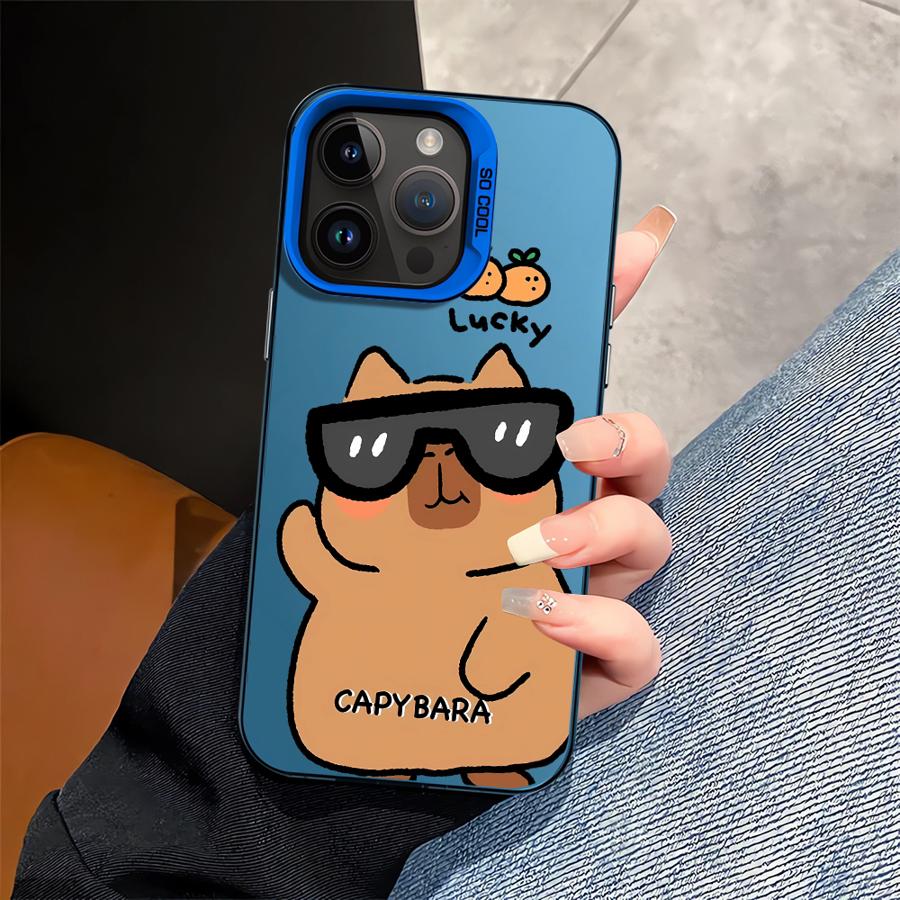 

Cute Capybara Phone Cover Case for iPhone 17 Pro Max 12 Pro 15 Air 14 Plus 11 13 16 iPhone 13 Pro