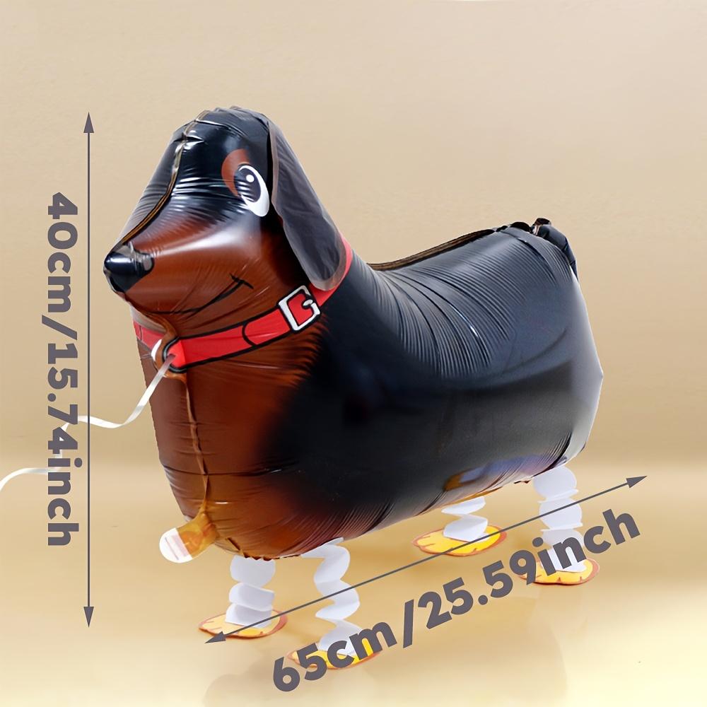 2 Pièces Ballon Forme Chien Saucisse Marchant en 3D Thème Animal de Compagnie Fête d'Anniversaire Décoration Ballon Cadeaux Créatifs Globos Fournitures