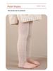 Girls' Winter Fleece Tights: Warm Footed Baby Bodysuit and Thick Children's Leggings