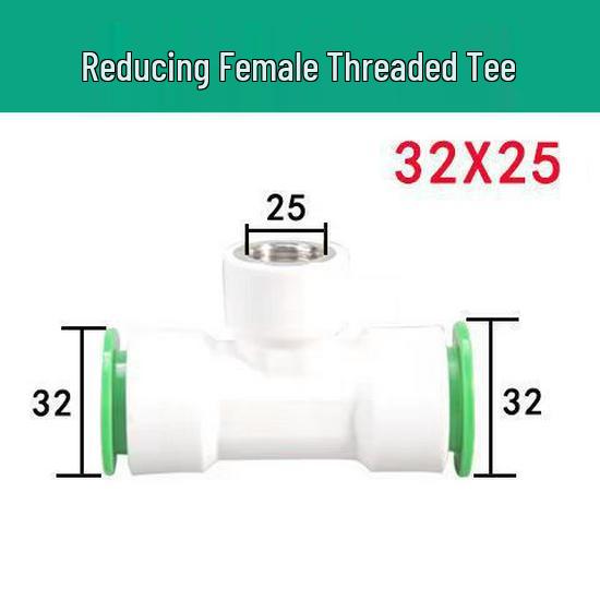Quick Connect PPR Ball Valve PVC Elbow Tee, No Hot Melt, 4 Points/40 PE Water Pipe Fittings.