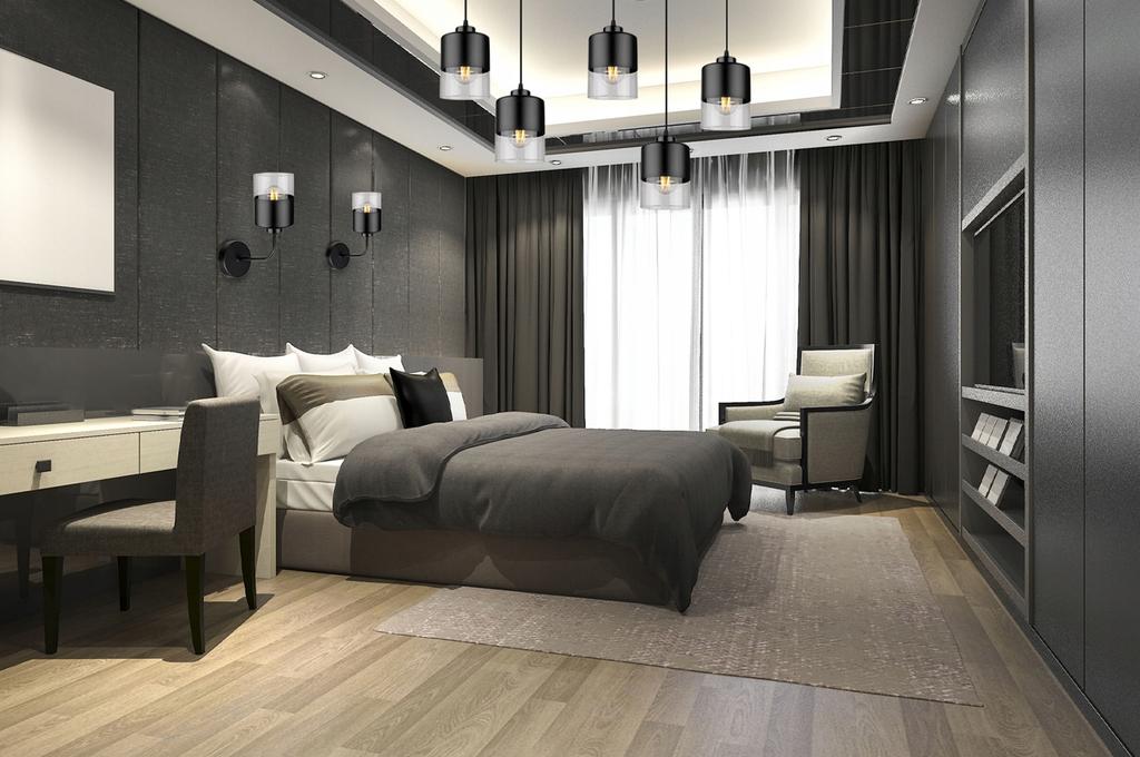 MODERN KNKIET LAMP ELEGANT GLASS SHADE