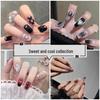 Chic French Retro Press-On Nails: White-Brightening Ice-Clear Collection for Fresh, Spicy Autumn/Winter