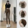 Women's High Waist Tummy Control Cropped Yoga Pants - Spring/Summer Shark Skin Delight