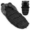 Elmi Ricokids Stroller/sleigh Sleeping Bag - Black with Triangles