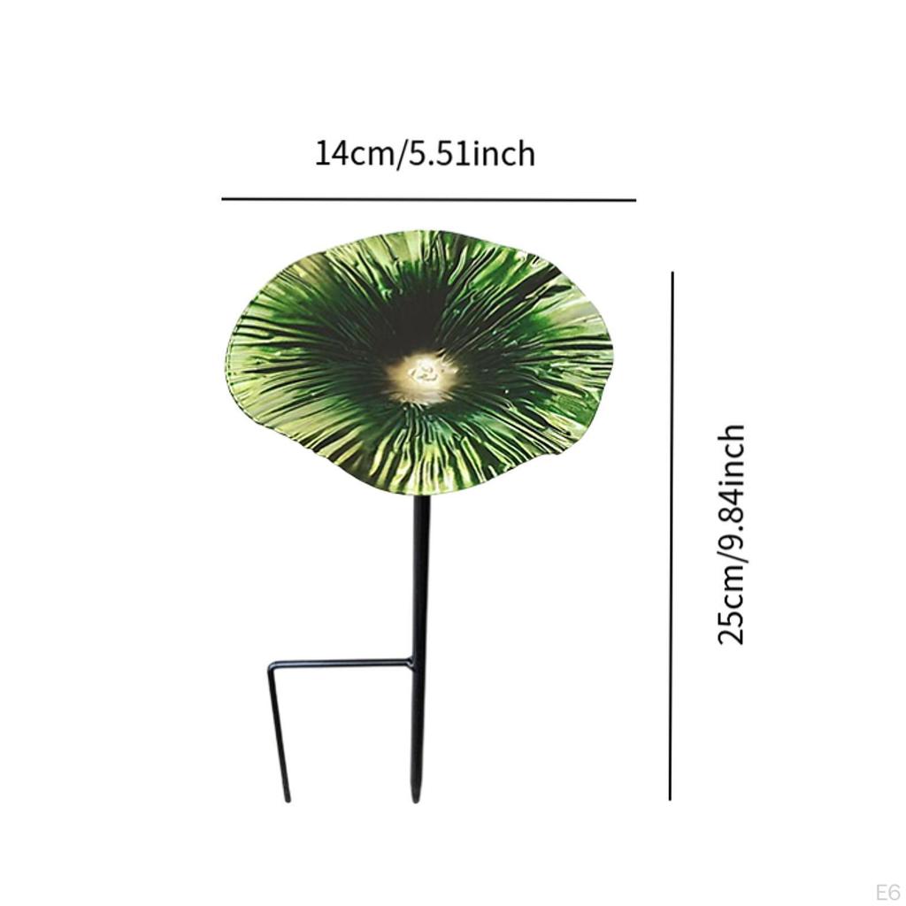 Vogelbad Feeder Abnehmbare Stake Boden Feeder Schüssel mit für Hof Geschenke