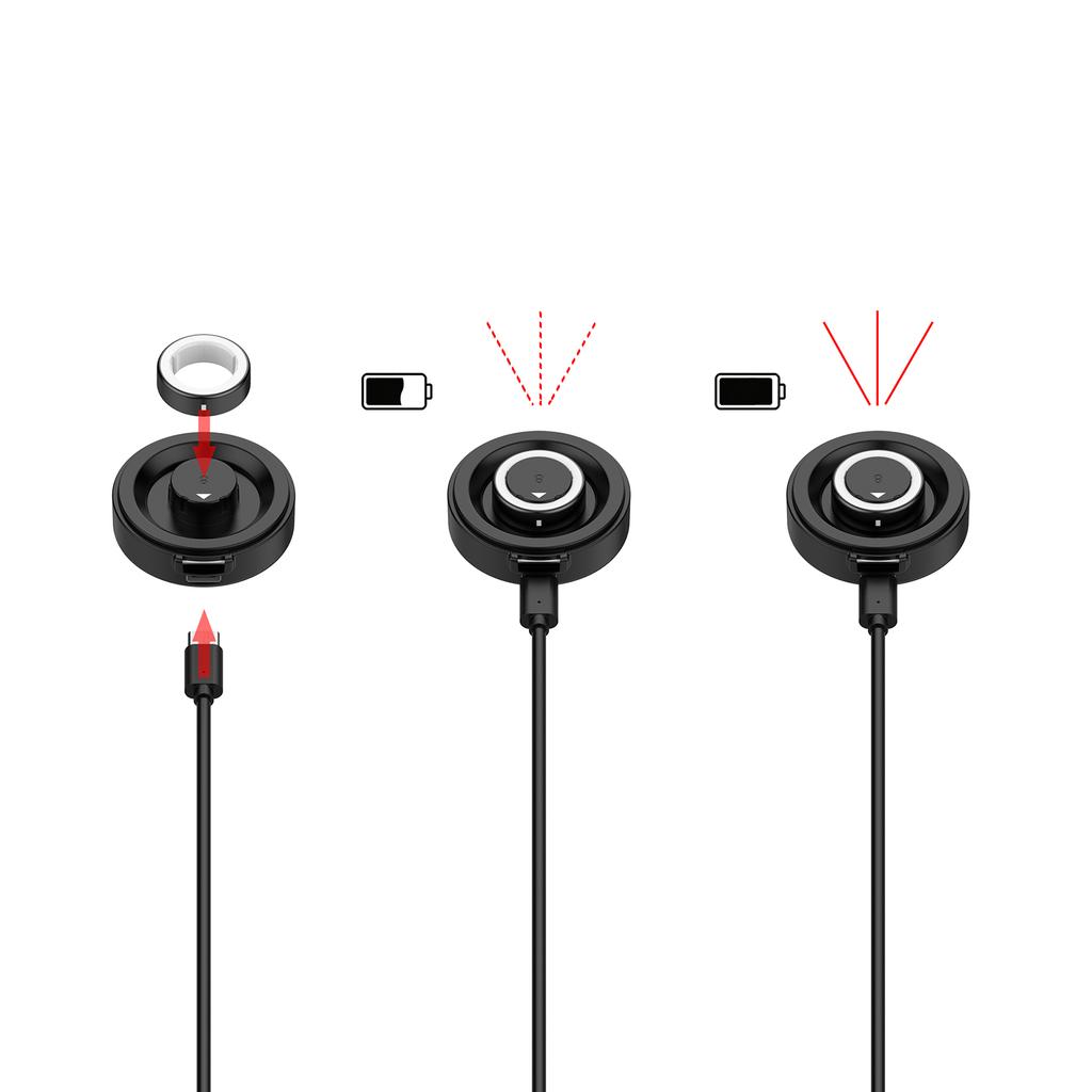 Kabellose Smart Ring Ladehülle Für Oura Ring Gen 4 Ladestation Tragbare Ladebox mit USB-C-Kabel Ladehülle