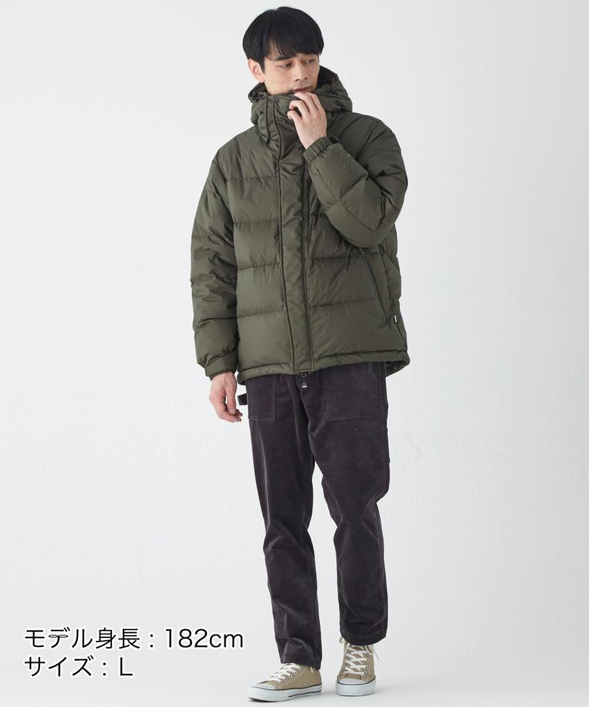 Cliff Mayer NANGA Collaboration Retro Down Jacket, Men's Large, Khaki