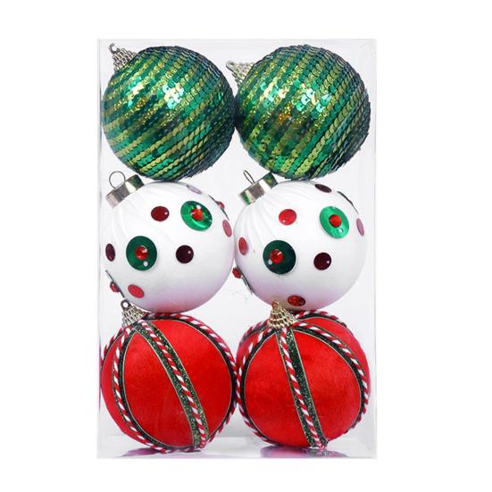 Plush Christmas Balls with Lanyard Seasonal Hanging Ornaments Elegant Xmas Tree Decoration for Home And Holiday Parties