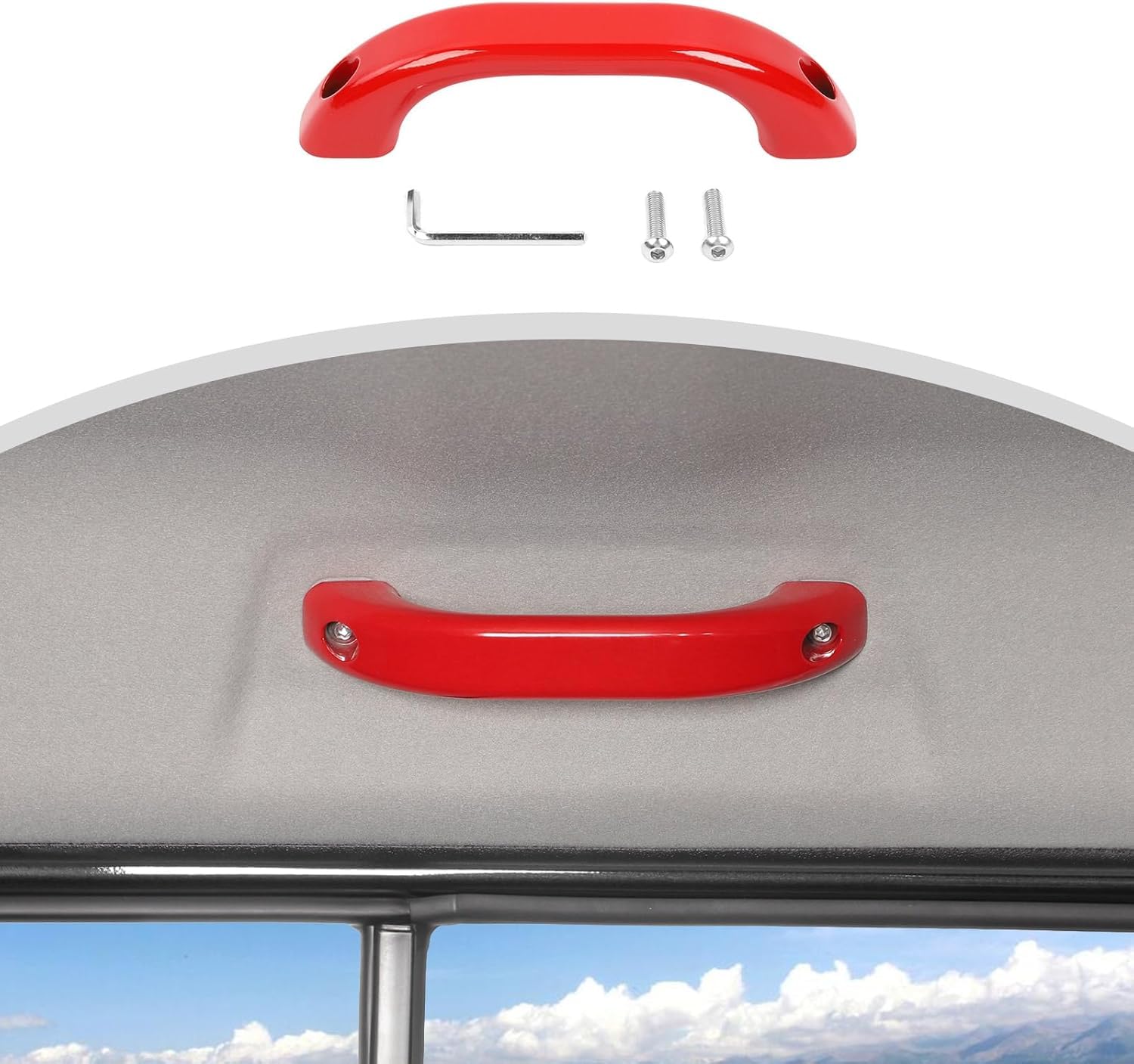 

ANTC Передние внутренние дверные ручки для Suzuki Jimny Алюминиевый сплав Дверные Внутренние Кастомный интерьер JIMNY JB23/43, Ручки, Аксессуары, Запчасти, (красный)