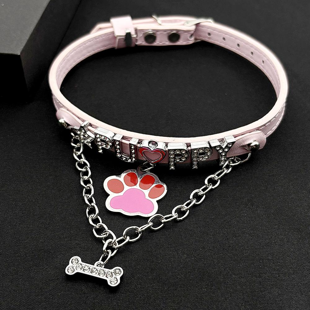 Y2K Choker Dog Bone Pendant Necklaces Sexy Charm Necklace Women Kawaii Jewelry Korean Fashion Punk Necklace Goth Accessories