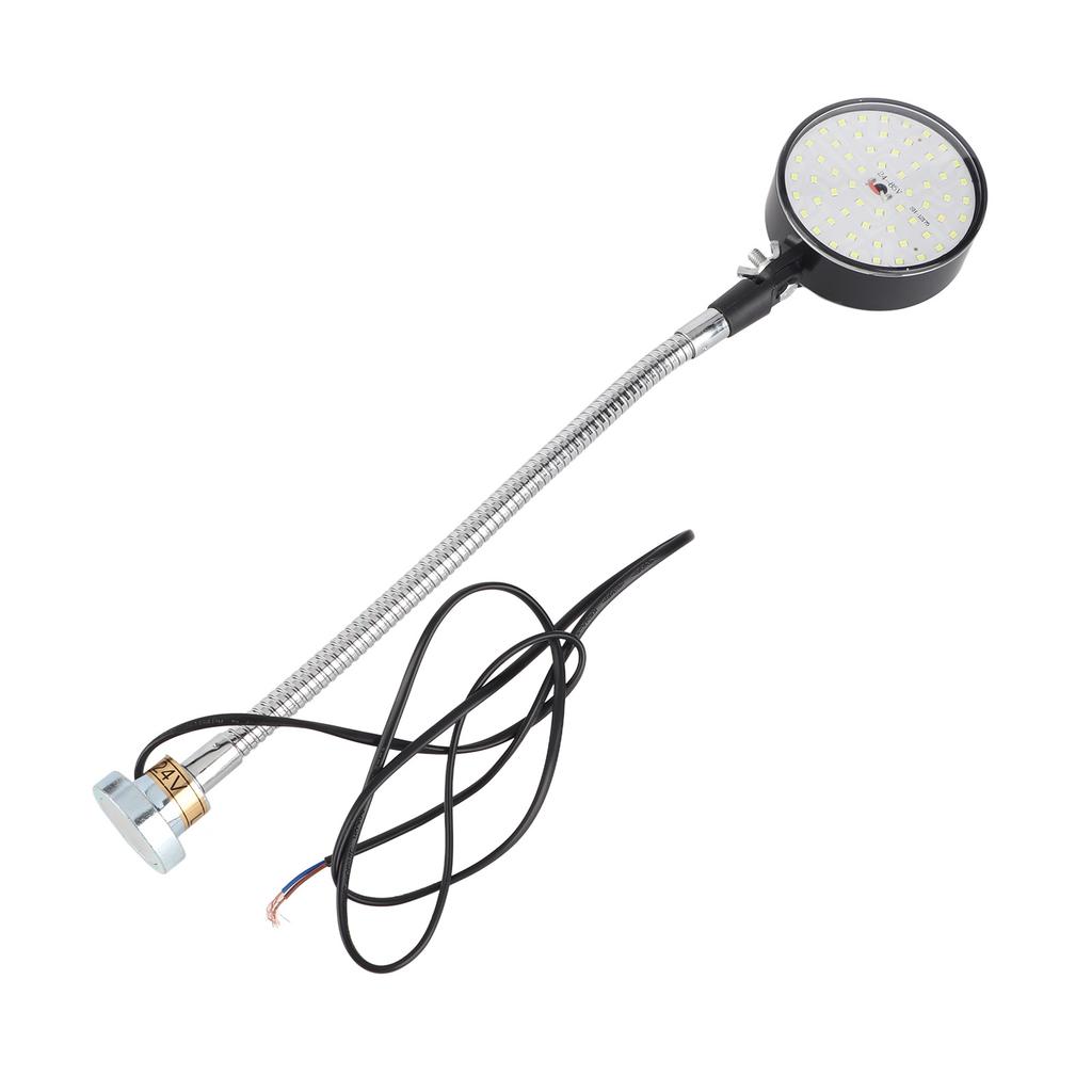 Lampe mit Magnetfuß Hohe Helligkeit Legierter Stahl Flexibler Schwanenhals Arbeitslampe zum Lesen DC24V