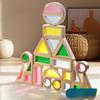Montessori Colorful Acrylic Translucent Blocks for Light Sensory Play & Kindergarten Teaching