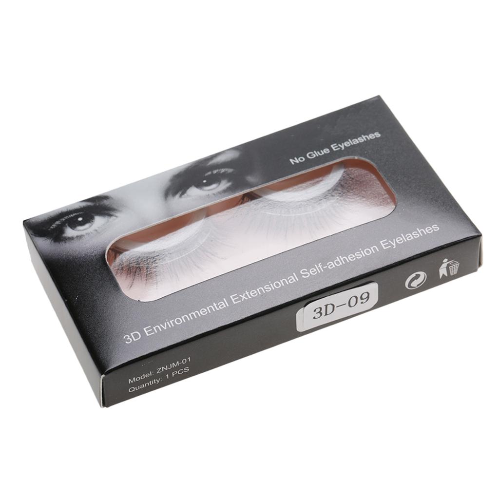 3D Professional Self Adhesive Eyelashes No Stimulation False Eyelashes Extension 01#