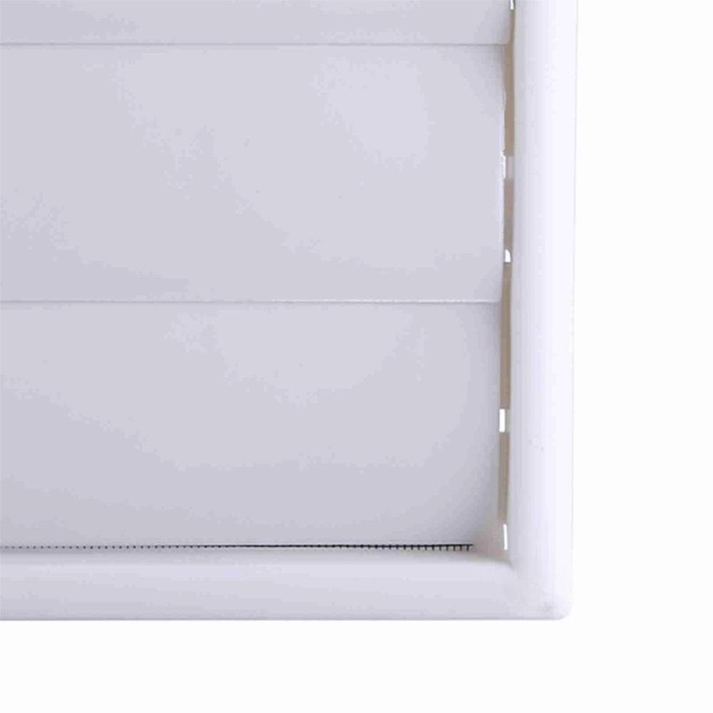 6 Inch Air Vent Grille White Louvered Vent Cover New Wall Duct Ventilation Grill Exterior Walls