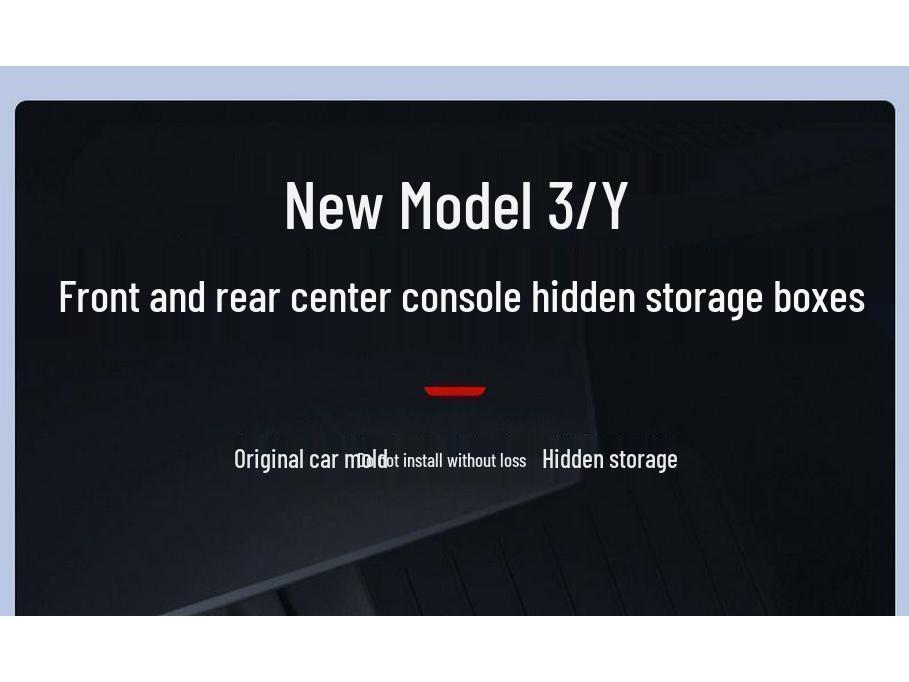 Tesla Model Y/YL Facelift Console Storage Organizer Box