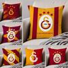 Voetbalteam Logo G-Galatasaray Sportclub Kussenhoes Kussenhoes Verborgen Knop Duurzaam Polyester Stoelkussen