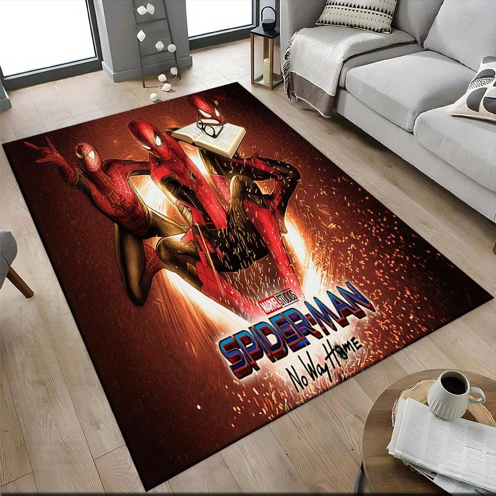 1pz Tappeto Area Tappeto Spider-man, Camera da Letto e Sala Giochi Durevole, Resistente alle Macchie e Facile da Pulire, Soggiorno