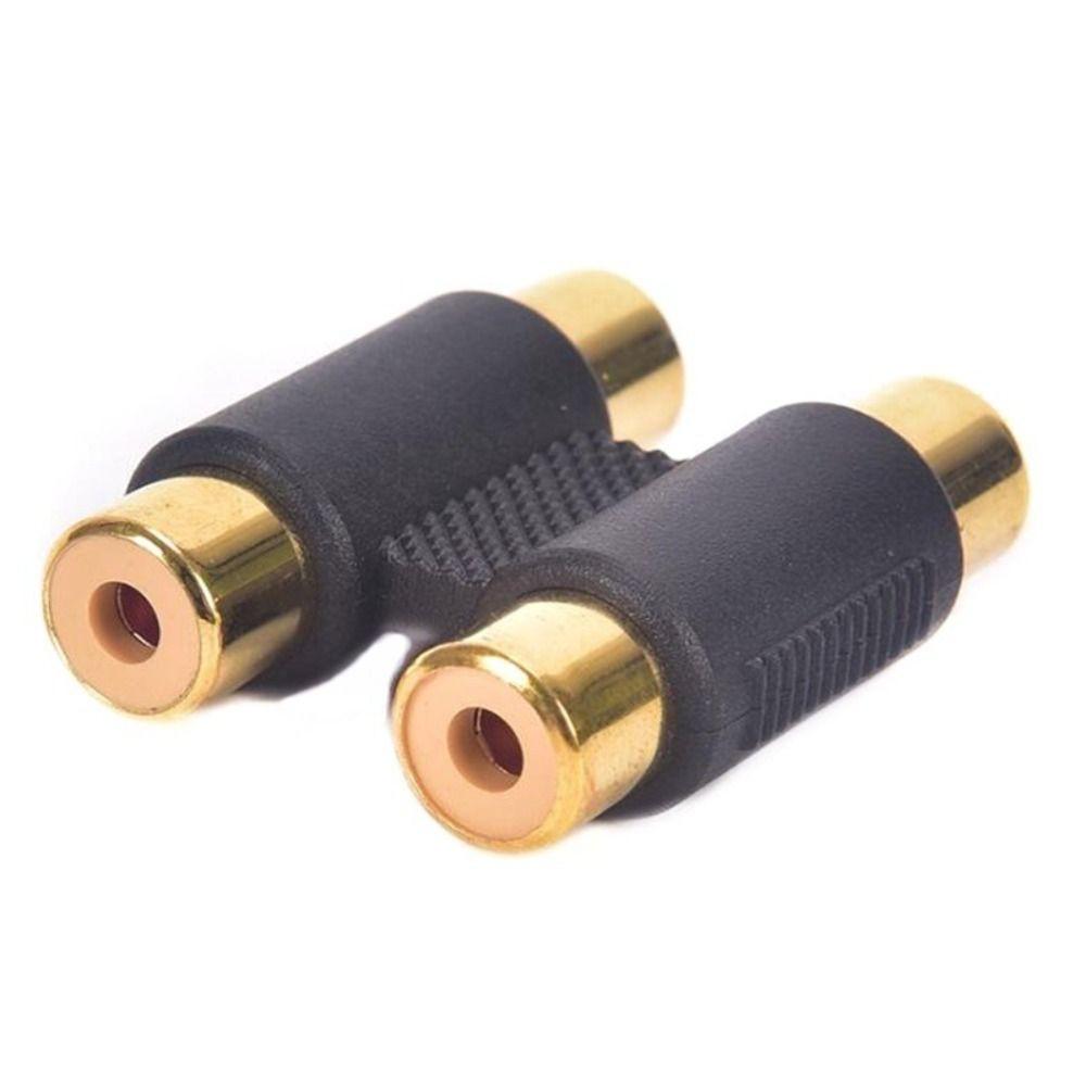 RCA Straight Dual 2 Head Phono Coupler AV Female Adapter RCA Phono Twin Coupler