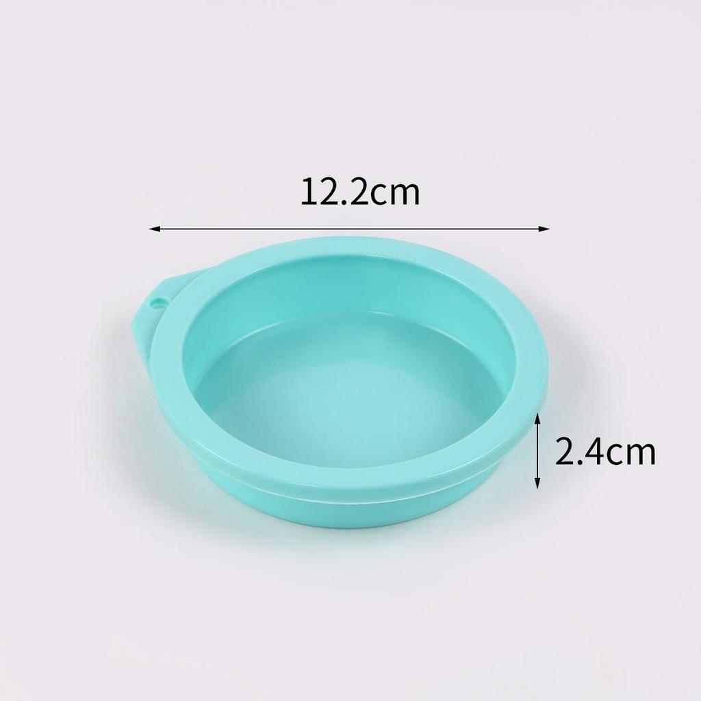 Silicone Round Chiffon Cake Mold, 4/6/8 Inch, No-Cut Layer, Oven & Mousse Baking Pan.