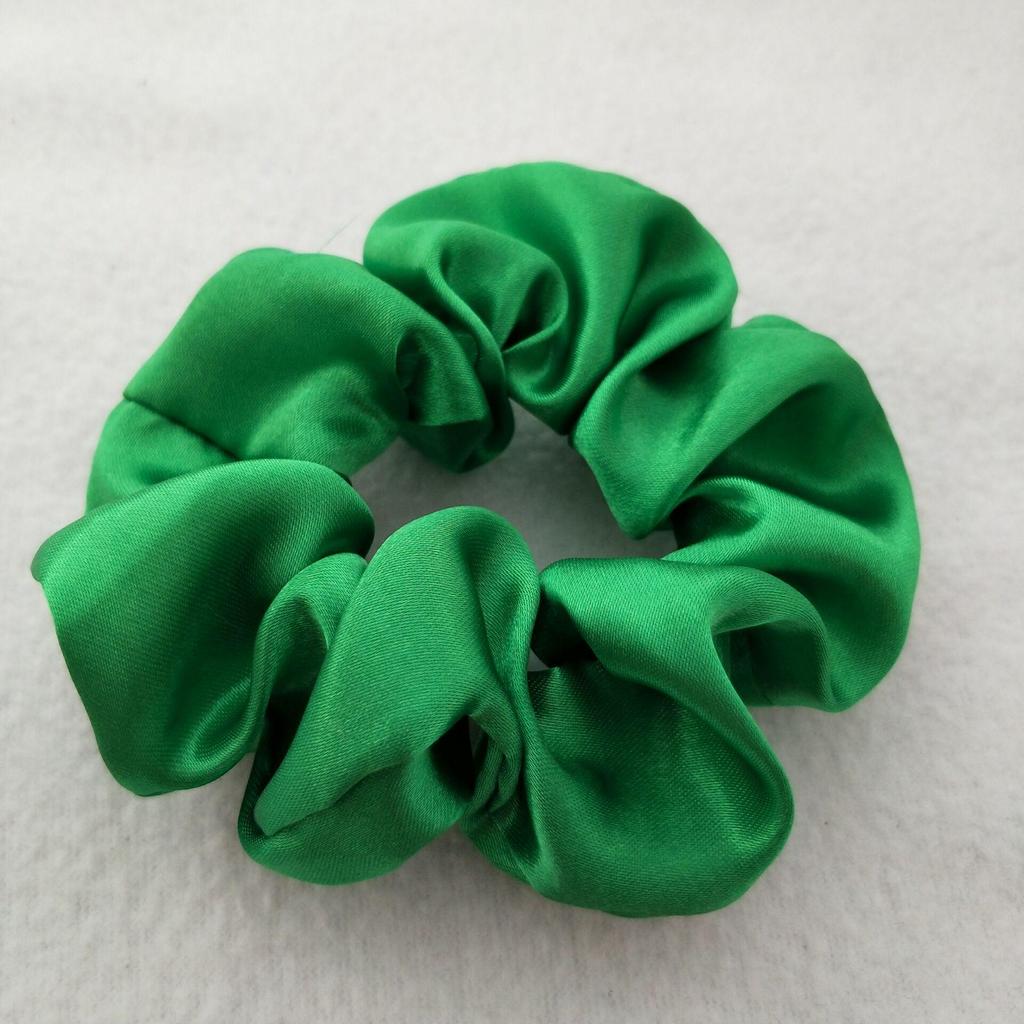 Satin Silk Hair Tie: High-End Women's Rubber Band for Elegant Buns