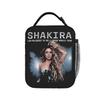 Amerikaanse Retro Shakira Lunchtas Draagbare Rits Lunchbox Kind Picknick Print Koeltas Kawaii Oxford Thermische Tote Handtassen
