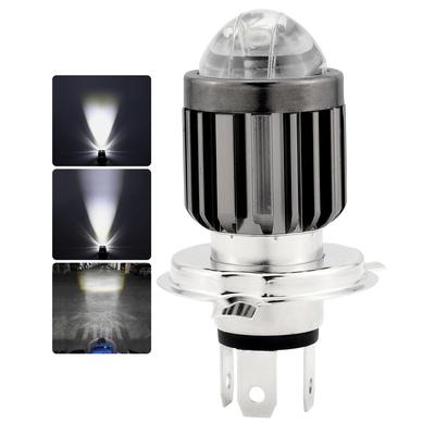 Futwod H4 LED Motosiklet Feneri, Beyaz, YÜKSEK/DÜŞÜK Anahtarlamalı, Entegre, Parlak Lens, Yüksek Parlaklık, H4