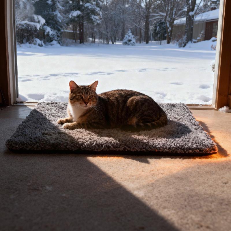 Self-Heating Aluminum Film Pet Mat for Cats and Dogs - Winter Heat Preservation