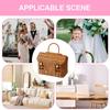 Wicker Baskets For Storage House Shape Portable Organizer Storage Baskets For Shelves For Closet Pantry Laundry Nursery Toy