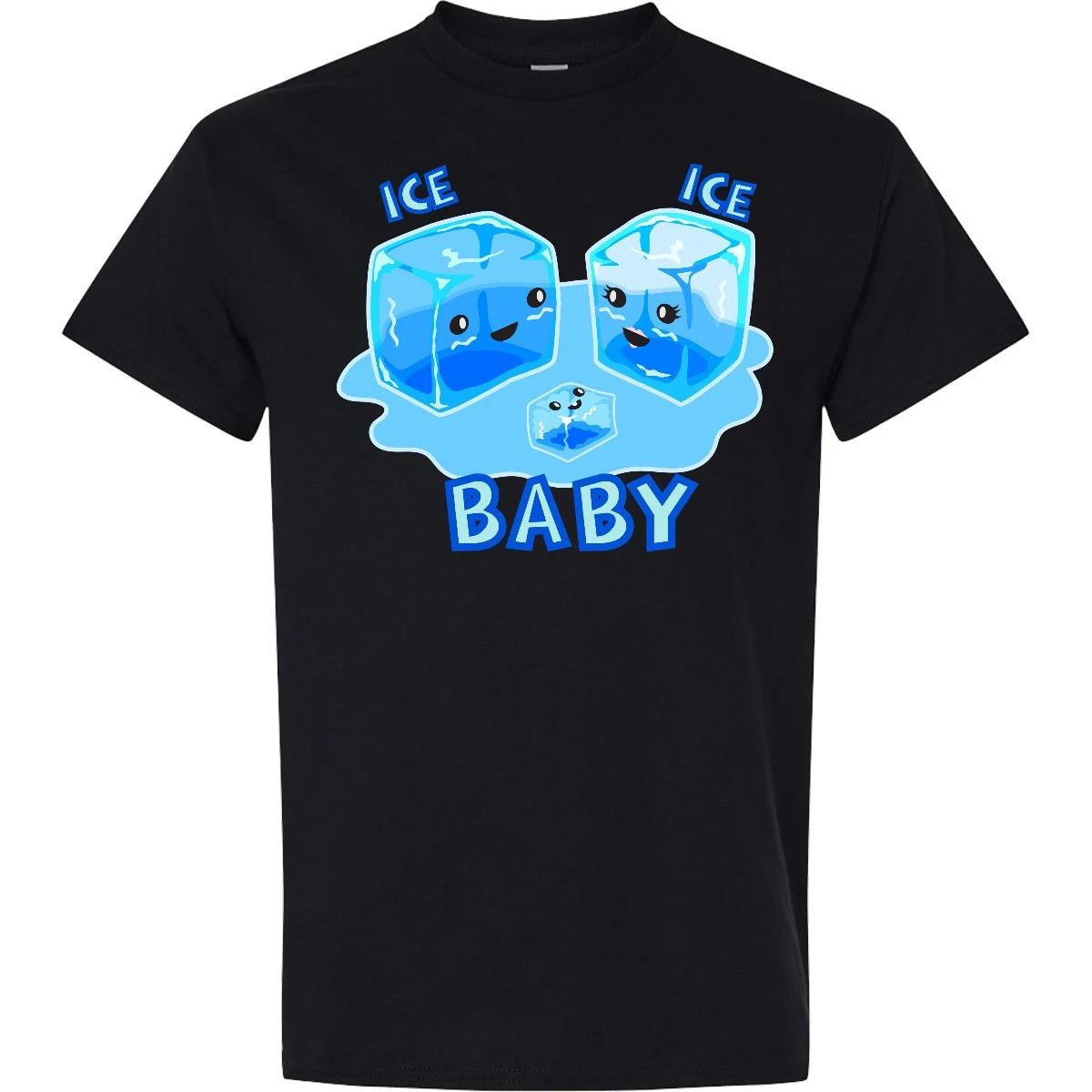 

Inktastic Ice Ice Baby T-Shirt Funny Cool Melting Puddle Vanilla s Clothing 100