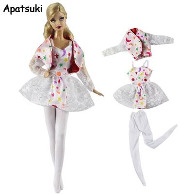 Dancing Costume Set For Barbie Dolls Outfits Coat Dress Pants Star Moon Party Dresses Clothes For Barbie Doll Accessories 1/6