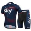 Set Tricou și Pantaloni Scurți cu Bretele pentru Ciclism Bărbați Uscare Rapidă Respirabil Echipament Bicicletă de Șosea Călărește